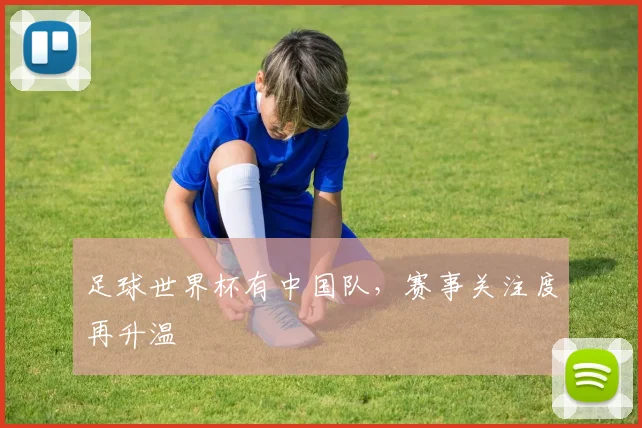 足球世界杯有中国队，赛事关注度再升温
