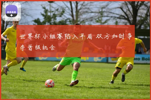 世界杯小组赛陷入平局 双方加时争夺晋级机会