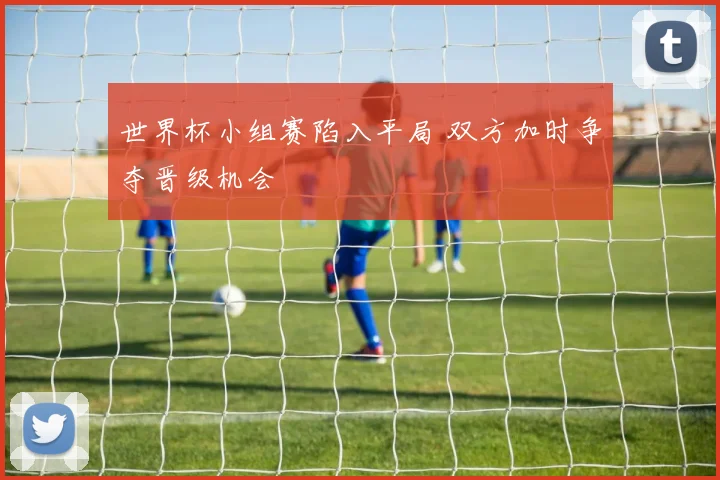 世界杯小组赛陷入平局 双方加时争夺晋级机会